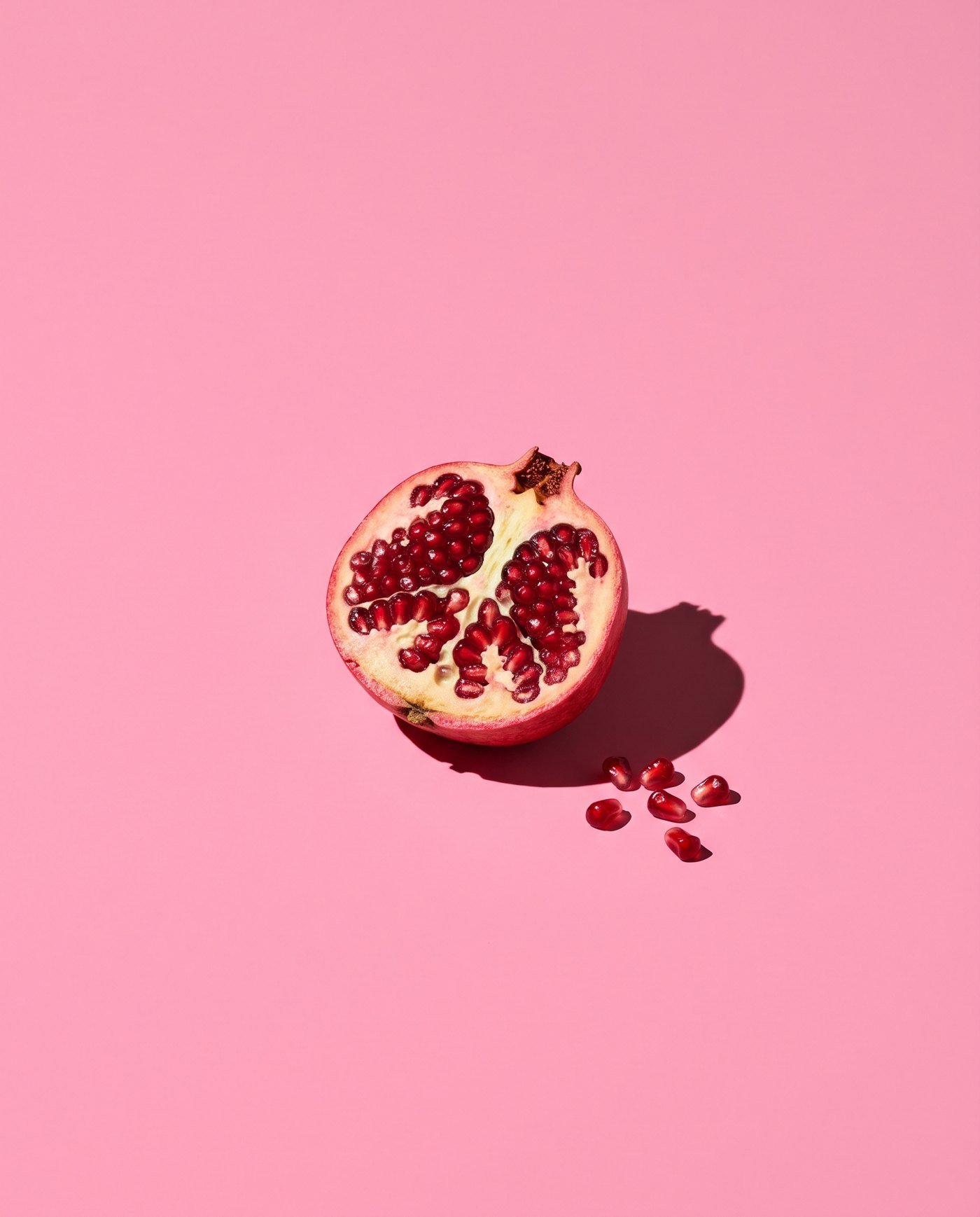 Half a pomegranate